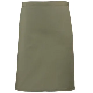 Premier Ladies/Womens Mid-Length Apron (2er-Pack) (Olive)