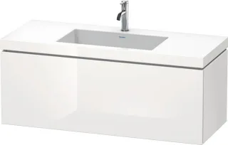 Duravit L-Cube c-bonded Set wandhängend Weiß Hochglanz 1200x480x500 mm - LC6919O8585 LC6919O8585