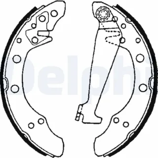 Delphi Bremsbacken hinten Audi Seat Skoda VW LS1625