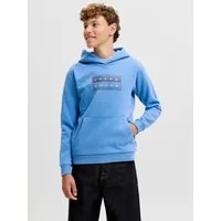 Jack & Jones Junior Kapuzensweatshirt JCOFUSION GRAPHIC SWEAT HOOD UNB SN JNR Baumwollmischung, normal geschnitten