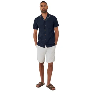 Threadbare - "Burnley" Hemd für Herren, kurzärmlig (Marine)