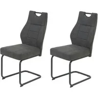 HELA Esszimmerstuhl Linda S Schwingstuhl (Set, 2 St), mit Taschenfederkern Sitz, mit 140KG belastbar, Freischwinger