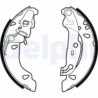 Delphi Bremsbacken hinten Ford Fiesta Ka