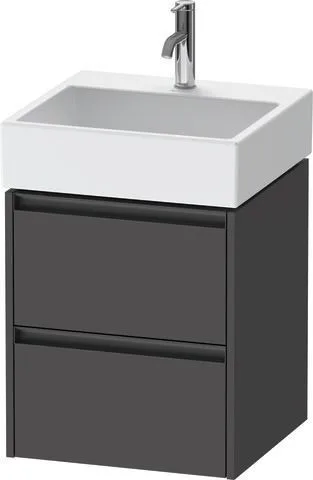 Duravit Ketho.2 Waschtischunterbau wandhängend Graphit Matt 484x460x549 mm - K25274049490000 K25274049490000