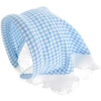 axy Haarreif mit integriertem Dreiecks-Kopftuch mit Spitze, Damen Dreieck Bandana Haarschal Oktoberfest Magd-Kostüm