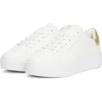 Tommy Hilfiger ESSENTIAL PLATFORM COURT SNEAKER Plateausneaker, Freizeitschuh, Halbschuh, Schnürschuh mit gepolstertem Schaftrand