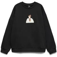 Vero Moda Sweatshirt VMAMANDA BEA LS SWEAT BOX JRS Baumwollmischung, regular fit