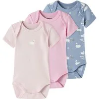 Name It Kurzarmbody NBFBODY 3P SS SWAN NOOS (Packung, 3-tlg)