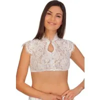 Spieth & Wensky Dirndlbluse Dirndlbluse - GRIMALDI - schwarz, weiß