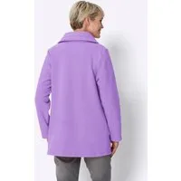 Sieh an! Fleecejacke Long-Fleecejacke Langarm