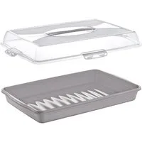 Michelino Kuchentransportbox Torten- und Kuchenbehälter mit Tragegriff – 48 x 34 x 10 cm, (1-tlg)