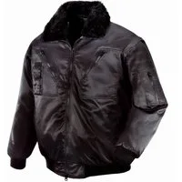 teXXor Pilotenjacke OSLO mit abnehmbaren Ärmeln, 5XL, schwarz