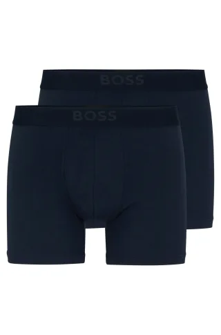 BOSS Menswear Black - BoxerBr 2P UltraSoft Dark Blue - Gr. - S