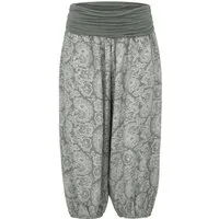 malito more than fashion Haremshose malito Damen Capri Hose mit Orient Print, Haremshose zum Tanzen, Haremshose Knielang