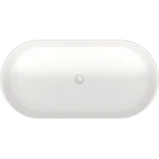 Duravit Soleil by Starck Badewanne 700516000000000 160 x 80 x 60 cm, freistehend, mit zwei Rückenschräge, weiß