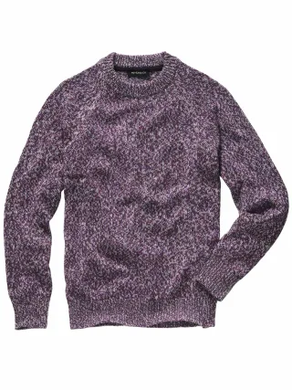 Mey & Edlich Herren Lichtkunst-Pullover Blau 46 % Wolle, 43 % Baumwolle, 11 % Polyamid