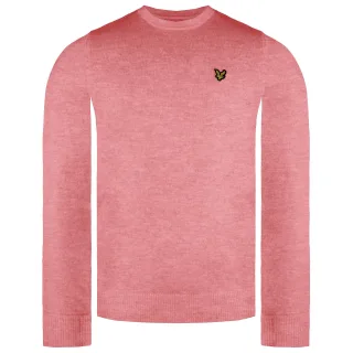 Lyle & Scott Merino Herren Pink Pullover
