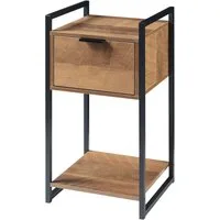 en.casa Beistelltisch, »Namsskogan« 62x33x32cm Walnussoptik