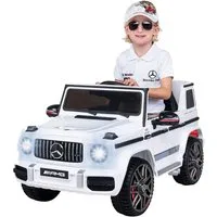 Actionbikes Motors Elektro-Kinderauto Mercedes Benz AMG G63 Kinder Elektro Auto ab 3 Jahre, Soft-Start - Stoßdämpfer - m. Fernbedienung - Bremsautomatik