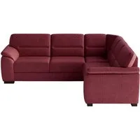sit&more Ecksofa Montego L-Form, B: 256 cm, große Stoffauswahl, Komfortsitzhöhe 46 cm, mit Schlaffunktion und Schubkasten mit Stauraum