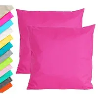 JACK Dekokissen 2x Outdoor Lounge Kissen 45x45cm Dekokissen Set mit Füllung Wasserfest, mit Lotus-Effekt, Robust, Strapazierfähig, für Innen & Außen geeignet