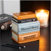 Something Different Duftlampe The Haunted Library Keramik Duftlampe Buchstapel Halloween