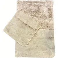 VIVA Home Fellteppich Fellteppich - Badteppich 2er Set, Kuschelig und weich