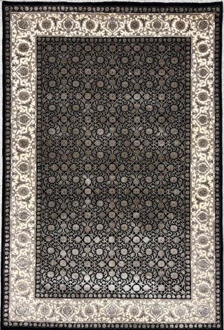 Teppich Herati black/beige