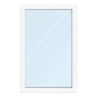 Fenster 90x140 cm, Kunststoff Profil aluplast IDEAL® 4000, Weiß, 900x1400 mm, einteilig festverglast, 2-fach Verglasung, individuell konfigurieren