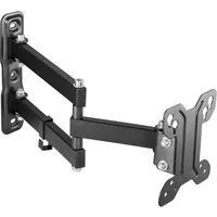 RICOO TV-Wandhalterung TV Monitor Wandhalterung 13"-30" mit Schwenk- und Neigefunktion S7911, (bis 30 Zoll, VESA 75x75 und 100x100, 1-tlg., 15Kg Aufnahme, 13" bis 30" (33-76 cm) Bildschirm Diagonale, bis 30° Neigung, bis 180° Schwenkung Monitor Wand 