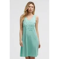 SOCCX Sommerkleid mit Glitzerstein-Wording