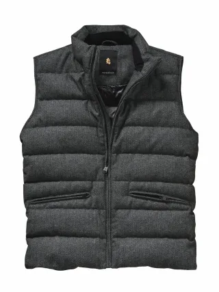 Mey & Edlich Herren Guter-Fang-Weste Grau 53 % Wolle, 43 % Polyester, 2 % Polyacryl, 1% Polyamid, 1 % Viskose