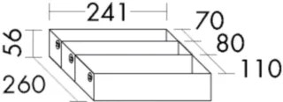 Burgbad Set 2 56x241x260 , SGJP026 SGJP026