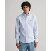 Gant Langarmhemd Slim Fit Oxford Hemd strukturiert langlebig dicker Oxford Hemd Slim Fit