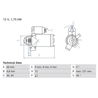 Bosch Anlasser 1,7 kW BMW 1er 2er 3er 4er 5er