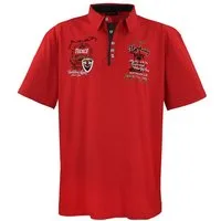 Lavecchia Poloshirt Lavecchia Herren Poloshirt LV-3101 (Rot, 8XL) Herren Polo Shirt