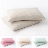 BABEES Kissenbezüge 2-er Set Kissenbezug 40x60 / 30x50 cm 100% Musselin Baumwolle 150 g/qm, Kissenbezüge Kissenhülle Kinderbettwäsche Kinderzimmer Creme Beige