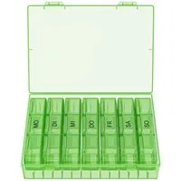 Wellgro Pillendose Große Tablettenbox für 7 Tage