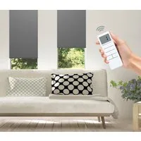 Elektrisches Rollo Vau - SMART HOME, Good Life, Lichtschutz, ohne Bohren, Klemmfix, mit Fernbedienung