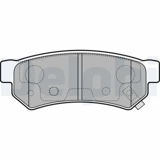 Delphi Bremsbel?ge hinten Chevrolet Spark