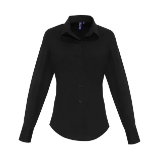Premier - Hemd für Damen Langärmlig (Schwarz)