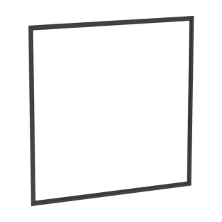 Geberit One Abdeckrahmen 505843003 90 cm, schwarz matt/Aluminium pulverbeschichtet, Unterputz-Montage