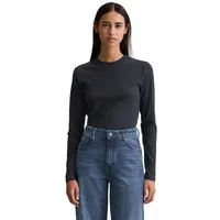 Marc O'Polo DENIM Langarmshirt Rundhalsausschnitt, slim fit, Bio-Baumwolle