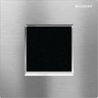 Geberit Urinalsteuerung, elektronisch, Netzbetrieb, Abdeckplatte Typ 30 chrom gebürstet, 116027KX1 116027KX1