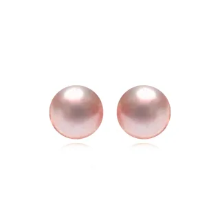 Luxenter Luxenter Ohrringe, 925er Sterlingsilber und rhodinierte rosa Perlenkette