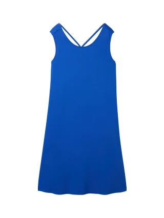 Tom Tailor - Jerseykleid mit Rückendetail shiny royal blue - Gr. - 44