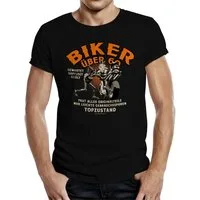 RAHMENLOS® T-Shirt als Geschenk für Motorradfahrer zum 60. Geburtstag - Biker über 60