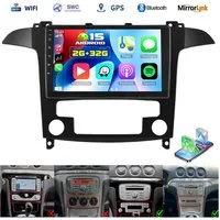 ESSGOO DAB+ Für Ford S-Max 2007-15 Android 15 Autoradio 2din Carplay GPS Navi Autoradio (RDS, 4+64GB(optional), Digitalradio (DAB), FM, GPS, 1280*720, SWC, Carplay Android Auto Bluetooth EQ USB GPS Navi WIFI Touchscreen)