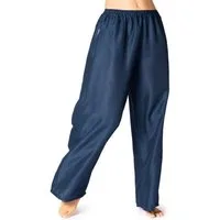 PANASIAM Stoffhose leichte Sommerhose Damen - weite Palazzohose 100% Viskose mit Taschen und Gummibund - Haremshose Unisex - Relaxhose für Urlaub und Alltag