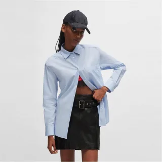 Hugo - Bluse für Damen, Übergroß (Leuchtend Lila)